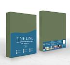 Простыня трикотажная на резинке Fine Line фисташковый