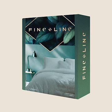 КПБ перкаль Fine Line рис.6793-16 Лунная соната (серо-зеленый)