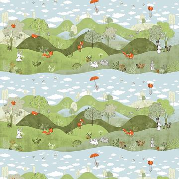 Перкаль 150 см наб 13481-1 Лесная сказка