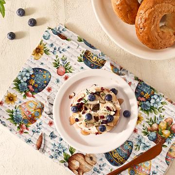 Полотно вафельное 150 см наб рис.29465-1 Светлая Пасха