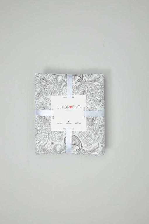 Покрывало двустороннее п/э Комфорт Серые вензеля - 3