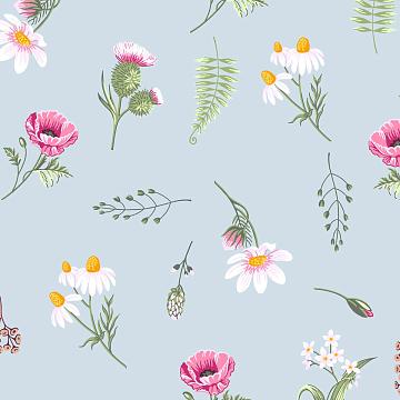 Бязь Комфорт 150 см наб рис.64051-1 Талли голубой