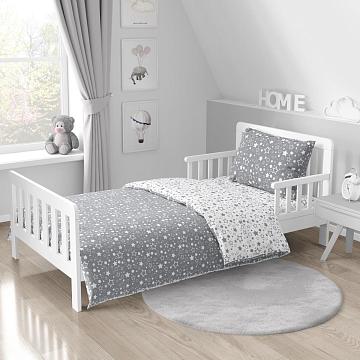 Перкаль 150 см наб рис.64016-2 Белое ассорти на сером (комп 923885)