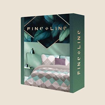КПБ перкаль Fine Line рис.50181-2/50208-1 Клетка Паддингтон NEW.