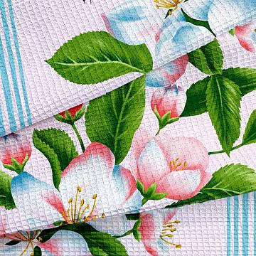 Полотно вафельное 50 см наб рис.29432-2 Цветочный вернисаж