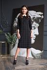 Платье жен BeGood AW19WJ102 Urban Chic черный/клетка