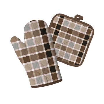 Набор из рогожки прихватка, рукавица Все ДOMA/Vse DOMA рис.60212-1 Классик