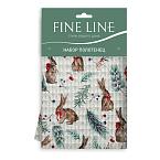 Комплект вафельных полотенец Fine Line рис.62034-1 Рождество