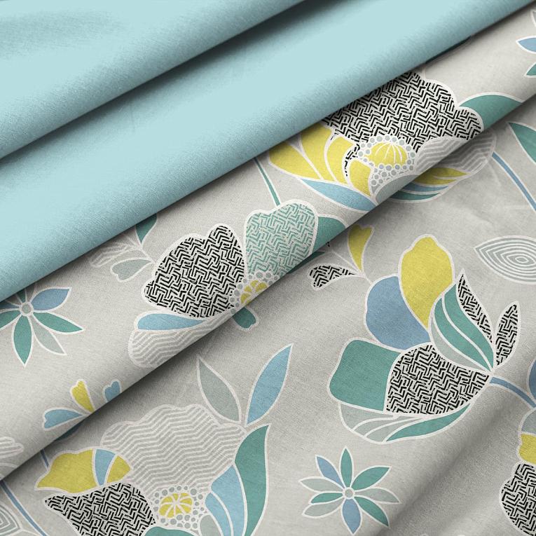 КПБ бязь WENGE рис.24572-1/24600-31 Сloud flowers - 2
