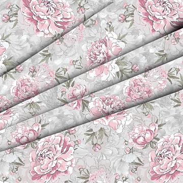 Перкаль 220 см наб рис.50042-1 Пионовый сад (комп 574471)