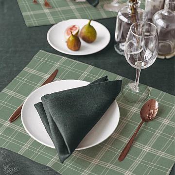 Набор салфеток из рогожки на стол Vse DOMA рис.60165-1 Камилла