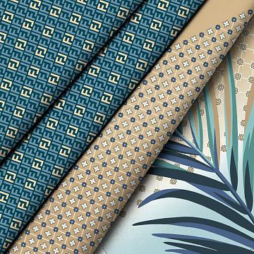 КПБ перкаль Fine Line рис.60200-1/60228-2 Бриз