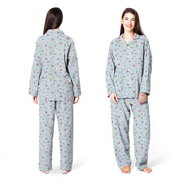 Бязь Комфорт 150 см наб рис.64051-1 Талли голубой