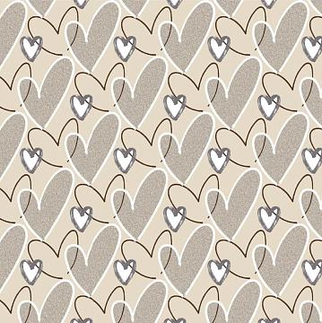 Перкаль 220 см наб рис.50227-1 Сердца Деним