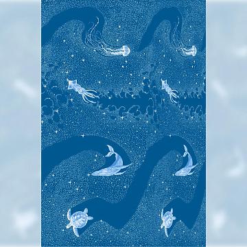 Полотенце вафельное пляжное Vse DOMA рис.29335-3 На море