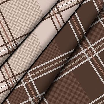 КПБ перкаль Fine Line рис.60366-2/60371-2 Канкор шоколад new