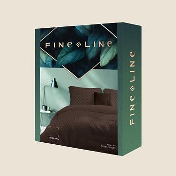 КПБ перкаль Fine Line рис.50118-1/50168-3 Мокко Art new