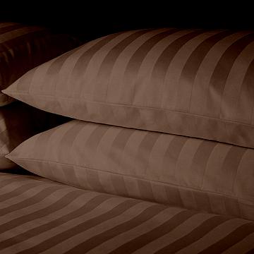 Страйп-сатин 220 см г/к рис.86228-11 Шоколад АК