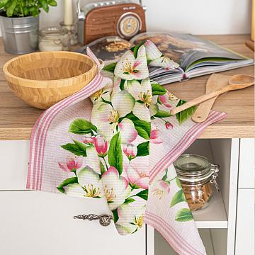 Полотно вафельное 50 см наб рис.29432-1 Цветочный вернисаж