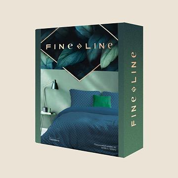 КПБ перкаль Fine Line рис.50118-2/50168-2 Полуночный сапфир Art new