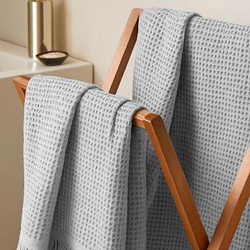 Полотно вафельное 150 см г/к рис.86020-13 светло-серый АК