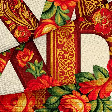 Полотно вафельное 50 см наб рис.29496-1 Пасха