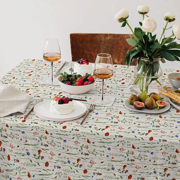 Скатерть рогожка Vse DOMA рис.60286-1 Полевые цветы