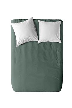 Простыня на резинке перкаль Актив WENGE рис.86078-9 Chinois Green