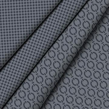 КПБ перкаль Fine Line рис.50117-1/40625-11 Блеск антрацита Art