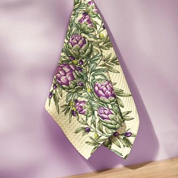 Полотно вафельное 50 см наб рис.29501-1 Артишок