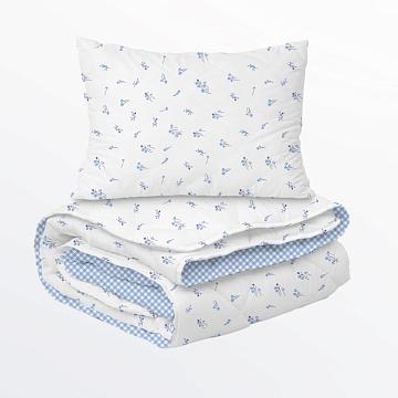 Одеяло Fine Line с кантом, коллекция Прованс, дизайн Сальвия, лебяжий пух, перкаль