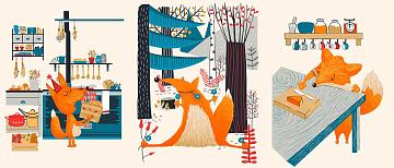 Рогожка 150 см наб рис.29251-1 Сливочный лис