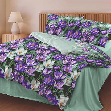 КПБ бязь Любимый дом рис.60395-1/24600-48 Крокусы н/у