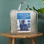 Плед велсофт Fine Line Серебро 145002 кубик