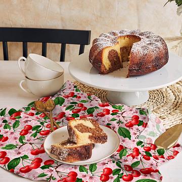 Полотно вафельное 50 см наб рис.29435-1 Сладкая вишня