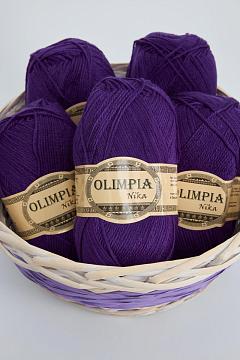 Пряжа для руч.вяз. Олимпия Ника/Olimpia Nika цв.G10 фиалка 5шт*100г
