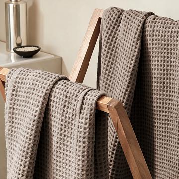 Полотно вафельное 150 см гладкокрашеное арт. 169 рис 87060-11 бежевый АК