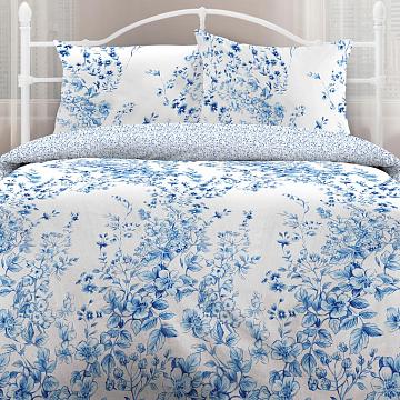 КПБ бязь Любимый дом рис.50009-1/50010-1 Лазурь