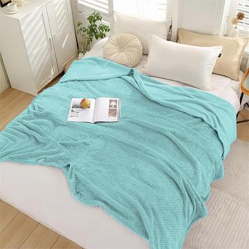 Плед велсофт Все ДOMA/Vse DOMA Блю Тиффани , цвет мятный, пиноли ролик