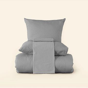 КПБ перкаль Fine Line рис.50117-3/40625-21 Серебряный вечер Art new