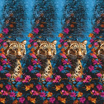 Бязь Премиум 220 см наб рис.72043-1 Тропический бриз