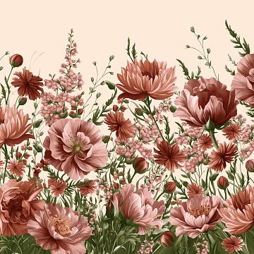 Полотно вафельное 50 см наб рис.29498-1 Флоранс