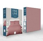 КПБ страйп-сатин Fine Line рис.Розовый перламутр (лоток)