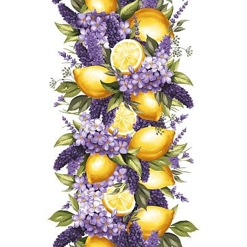 Полотно вафельное 50 см наб рис.29360-1 Лимоный прованс