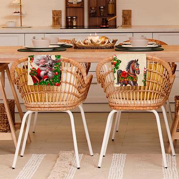 Полотно вафельное 150 см наб рис.29397-1 Веселая компания