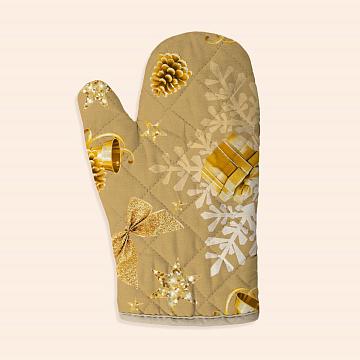 Прихватка-рукавица рогожка Vse DOMA рис.60320-1 Сказочное Рождество