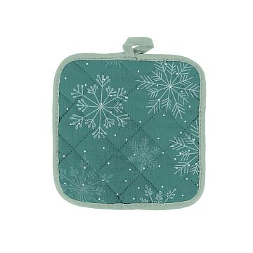 Прихватка рогожка Все ДOMA/Vse DOMA рис.60422-1 Новогодний снег