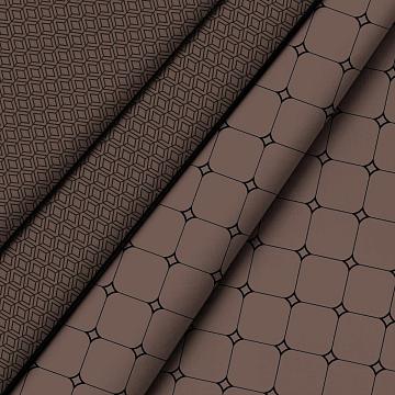 КПБ перкаль Fine Line рис.50118-1/50168-3 Мокко Art new