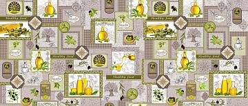 Полотно вафельное 150 см наб рис.35034-1 Оливки