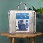 Плед велсофт Fine Line Серебристо-серый 140000 полоса